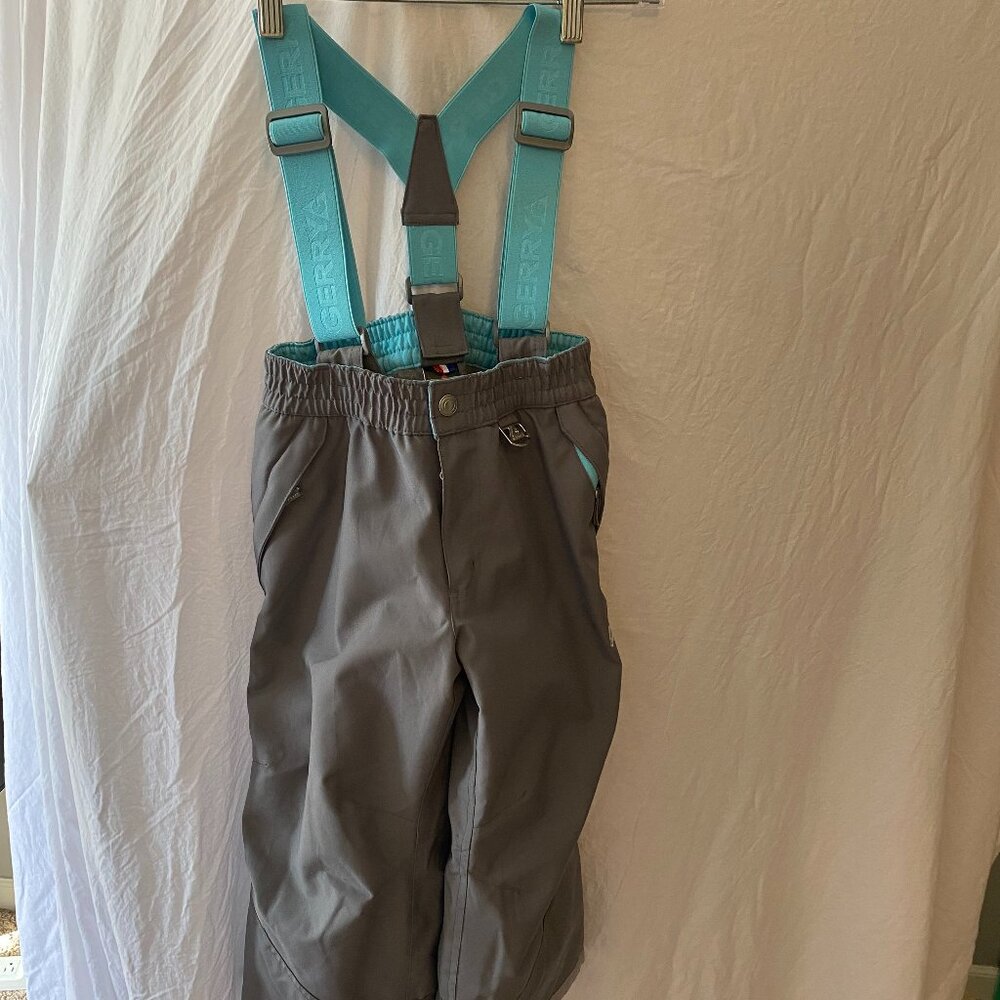 Grey Gerry snow pants, size XS (5/6). Excellent condition